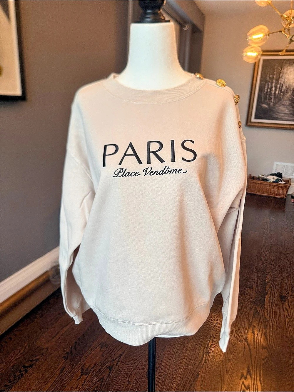 H&M Paris Place Vendôme Sweatshirt Size Small Like New